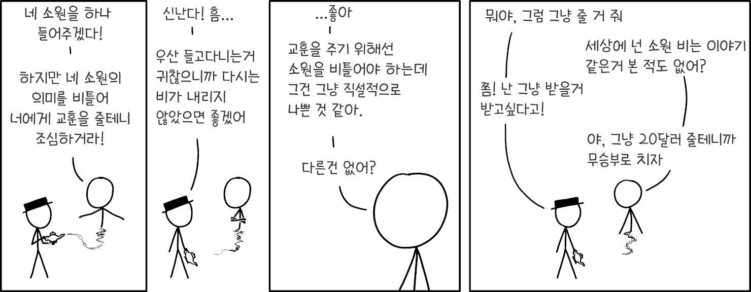 &ldquo;난 이 세상의 모든걸 원해. 모든 사람, 돈, 나무 같은거 전부&rdquo; &ldquo;너 진짜로-&rdquo; &ldquo;그리고 그 모든걸 내 집 안에 집어 넣어줘&rdquo;